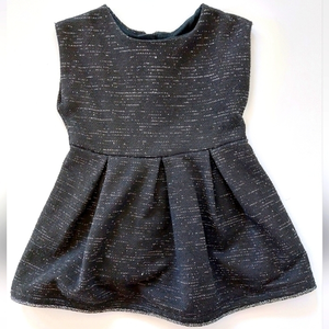 LBD Black and Silver Sleeveless‎ Dress Size 18 Month Cat & Jack Wedding